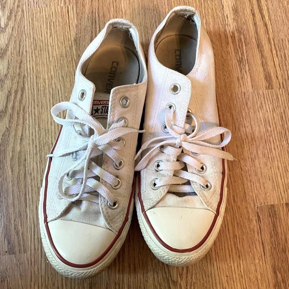 White low top converse